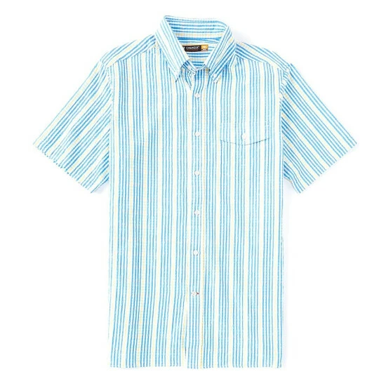 Outlet ๐ Cremieux Woven Seersucker Plaid Performance Stretch Short-Sleeve ๐ Shirt Bright Coral ๐ 4 Outlet ๐ Cremieux Woven Seersucker Plaid Performance Stretch Short-Sleeve ๐ Shirt Bright Coral ๐ - Image 2