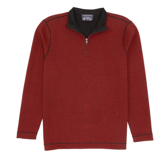 Outlet โ Cremieux Jacquard Reversible Quarter-Zip Pullover Grey Heather ๐งจ 5 Outlet โ Cremieux Jacquard Reversible Quarter-Zip Pullover Grey Heather ๐งจ - Image 3