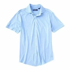 Promo 🔔 Cremieux Garment-Dyed Short-Sleeve 🧥 Coat Button-Front 👕 Shirt Berry 🎉 -Cremieux Shop unnamed file 1047