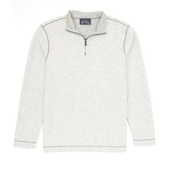 Outlet โ Cremieux Jacquard Reversible Quarter-Zip Pullover Grey Heather ๐งจ 7 Outlet โ Cremieux Jacquard Reversible Quarter-Zip Pullover Grey Heather ๐งจ - Image 5