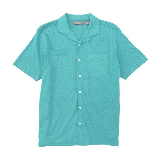 Brand new โ Daniel Cremieux Signature Linen Slub Short-Sleeve ๐งฅ Coatfront ๐ Shirt Deep Blue โ 4 Brand new โ Daniel Cremieux Signature Linen Slub Short-Sleeve ๐งฅ Coatfront ๐ Shirt Deep Blue โ - Image 2
