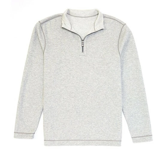 Outlet โ Cremieux Jacquard Reversible Quarter-Zip Pullover Grey Heather ๐งจ 8 Outlet โ Cremieux Jacquard Reversible Quarter-Zip Pullover Grey Heather ๐งจ - Image 6