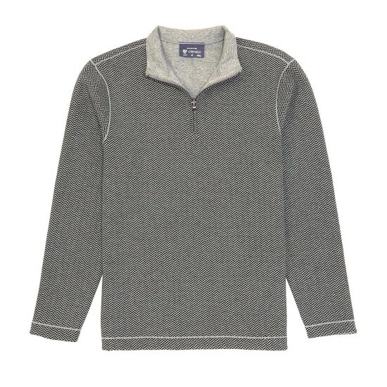 Outlet โ Cremieux Jacquard Reversible Quarter-Zip Pullover Grey Heather ๐งจ 9 Outlet โ Cremieux Jacquard Reversible Quarter-Zip Pullover Grey Heather ๐งจ - Image 7