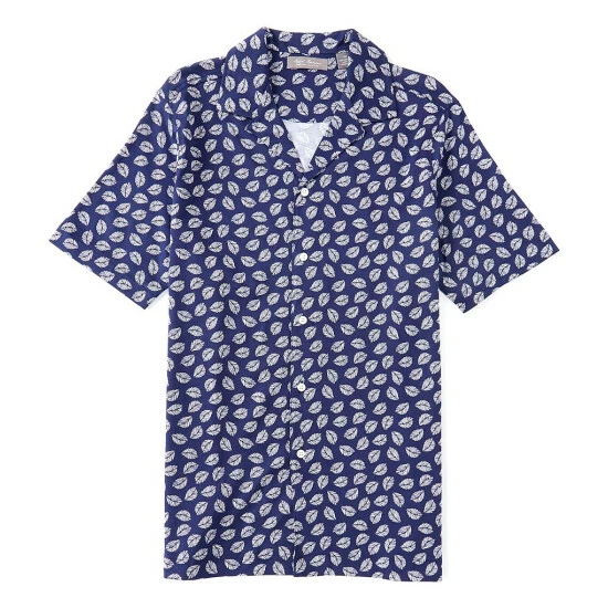Brand new ๐ฅ Daniel Cremieux Signature Printed Short-Sleeve Camp ๐ Shirt Light Indigo โค๏ธ 3 Brand new ๐ฅ Daniel Cremieux Signature Printed Short-Sleeve Camp ๐ Shirt Light Indigo โค๏ธ