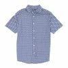 New 🛒 Cremieux Small Print Short-Sleeve 🧥 Coatfront 👚 Shirt Yellow 😀 -Cremieux Shop unnamed file 1076