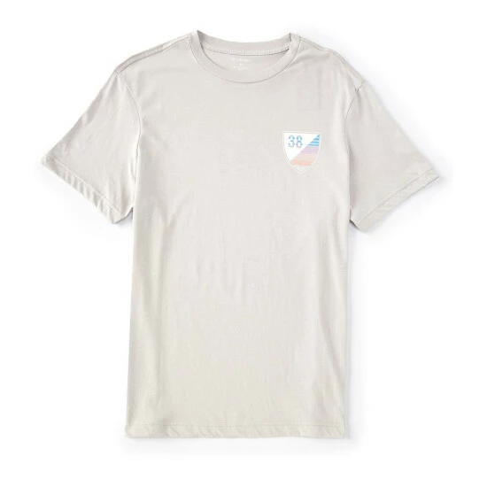 Outlet ๐ฅฐ Cremieux Multi Stripe Shield Crew Short-Sleeve Tee Pale Grey ๐ 4 Outlet ๐ฅฐ Cremieux Multi Stripe Shield Crew Short-Sleeve Tee Pale Grey ๐ - Image 2