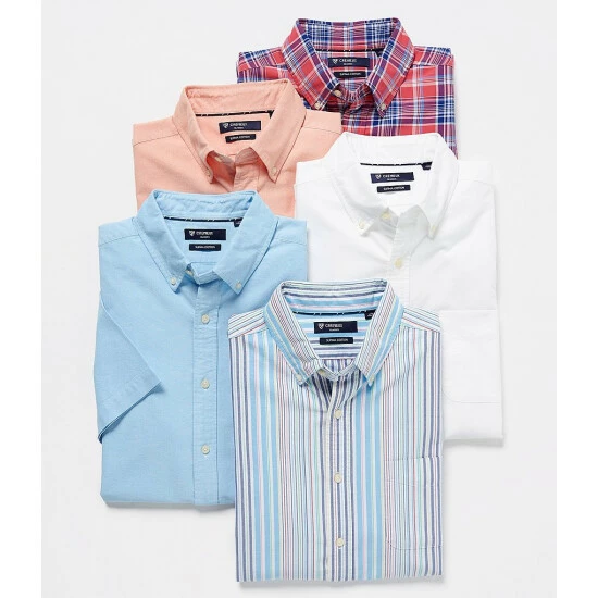 Hot Sale ❤️ Cremieux Plaid Oxford Red Short-Sleeve Woven 👕 Shirt 🤩 4 Hot Sale ❤️ Cremieux Plaid Oxford Red Short-Sleeve Woven 👕 Shirt 🤩 - Image 2
