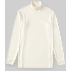 Budget 🤩 Daniel Cremieux Signature Pima Cotton Long-Sleeve Turtleneck Egret 👏