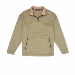 Wholesale 🔔 Cremieux Jacquard Quilted Quarter-Zip Pullover Navy Heather 🛒