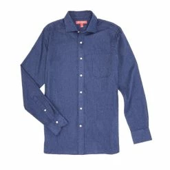 Buy ⌛ Cremieux Slim-Fit Solid Stretch Twill Long-Sleeve Woven 👕 Shirt Ecru Heather 👏