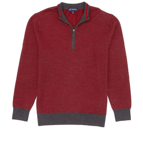Best Sale 😉 Cremieux Herringbone Wool Quarter-Zip Sweater Charcoal Heather 💯 3 Best Sale 😉 Cremieux Herringbone Wool Quarter-Zip Sweater Charcoal Heather 💯