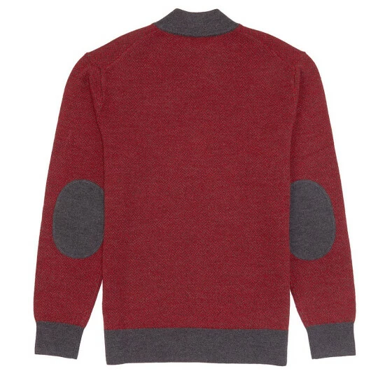 Best Sale 😉 Cremieux Herringbone Wool Quarter-Zip Sweater Charcoal Heather 💯 4 Best Sale 😉 Cremieux Herringbone Wool Quarter-Zip Sweater Charcoal Heather 💯 - Image 2