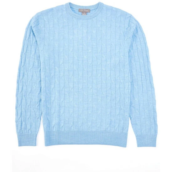 Outlet ✔️ Daniel Cremieux Signature Merino Tech Cable Knit Sweater Ink Blue ⌛ 4 Outlet ✔️ Daniel Cremieux Signature Merino Tech Cable Knit Sweater Ink Blue ⌛ - Image 2