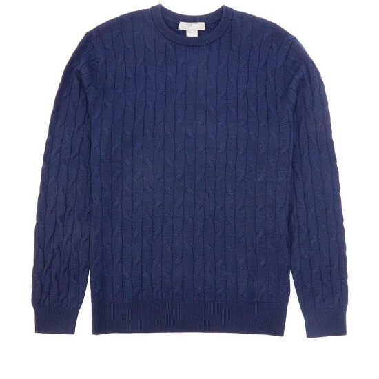 Outlet ✔️ Daniel Cremieux Signature Merino Tech Cable Knit Sweater Ink Blue ⌛ 5 Outlet ✔️ Daniel Cremieux Signature Merino Tech Cable Knit Sweater Ink Blue ⌛ - Image 3