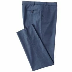 Flash Sale 👍 Cremieux Tailored Modern Fit Sharkskin Flat-Front 👗 Dress Pants Black ⭐