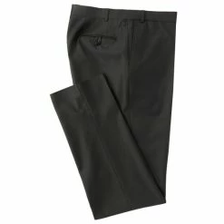 Flash Sale 👍 Cremieux Tailored Modern Fit Sharkskin Flat-Front 👗 Dress Pants Black ⭐ -Cremieux Shop unnamed file 168