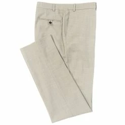 Promo 🔔 Cremieux Modern Fit Sharkskin Wool Blend Flat Front 👗 Dress Pants Brown 👍