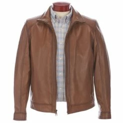 Best Pirce 😍 Cremieux Lamb Leather Jacket Cognac 🎁 -Cremieux Shop unnamed file 38