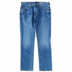 Hot Sale ✔️ Cremieux 👖 Jeans Straight-Fit Medium Blue Stretch Denim 👖 Jeans 🛒