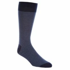 New ⌛ Cremieux Houndstooth Calf Length 🧦 Socks Brown 😀 -Cremieux Shop unnamed file 449