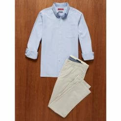 Brand new 😍 Cremieux Classic Slim-Fit Stripe Oxford Long-Sleeve Woven 👕 Shirt Allure Blue 💯 -Cremieux Shop unnamed file 455