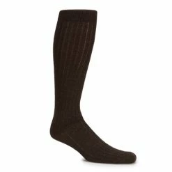 Buy 😉 Cremieux Solid Wool Over-the-Calf 👗 Dress 🧦 Socks Brown 🌟