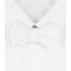 Best Pirce ⭐ Cremieux Solid Silk Bow Tie White 😀 -Cremieux Shop unnamed file 507