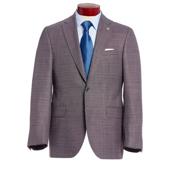 Cheapest ⭐ Cremieux Classic Fit Multi-Colored Neat Wool Sportcoat Burgundy ❤️ 3 Cheapest ⭐ Cremieux Classic Fit Multi-Colored Neat Wool Sportcoat Burgundy ❤️