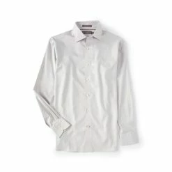Outlet 🎁 Daniel Cremieux Signature Solid Organic Supima Cotton Long-Sleeve Woven 👚 Shirt White 🔥