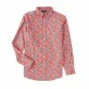 Coupon 🎉 Cremieux 👖 Jeans Red Paisley Stretch Long-Sleeve Woven 👕 Shirt 🔔