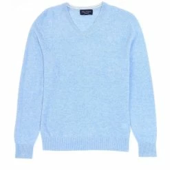 Best Pirce 🤩 Cremieux V-Neck Cashmere Sweater Pink Heather ⭐