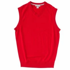 Cheap ⌛ Daniel Cremieux Signature Merino Wool Tech V-Neck Vest Grey Heather 👍