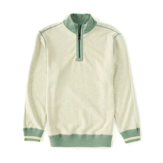 Best Sale 🔔 Cremieux French Rib Reversible Mockneck Quarter Zip Pullover Red Heather 🔥 5 Best Sale 🔔 Cremieux French Rib Reversible Mockneck Quarter Zip Pullover Red Heather 🔥 - Image 3