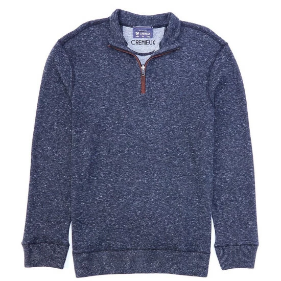Best Sale 🔔 Cremieux French Rib Reversible Mockneck Quarter Zip Pullover Red Heather 🔥 6 Best Sale 🔔 Cremieux French Rib Reversible Mockneck Quarter Zip Pullover Red Heather 🔥 - Image 4