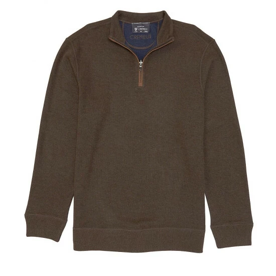 Best Sale 🔔 Cremieux French Rib Reversible Mockneck Quarter Zip Pullover Red Heather 🔥 9 Best Sale 🔔 Cremieux French Rib Reversible Mockneck Quarter Zip Pullover Red Heather 🔥 - Image 7