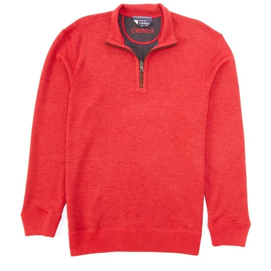 Best Sale 🔔 Cremieux French Rib Reversible Mockneck Quarter Zip Pullover Red Heather 🔥 18 Best Sale 🔔 Cremieux French Rib Reversible Mockneck Quarter Zip Pullover Red Heather 🔥 - Image 16