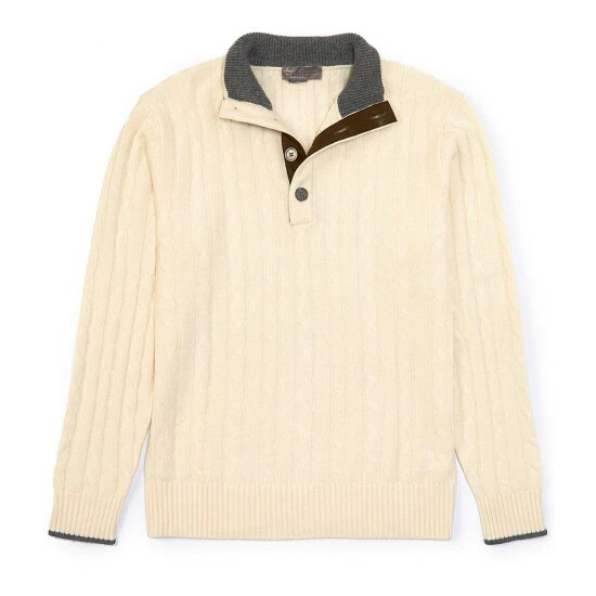 Cheap ๐ Cremieux Button Mock Cashmere Sweater Charcoal Heather ๐ 4 Cheap ๐ Cremieux Button Mock Cashmere Sweater Charcoal Heather ๐ - Image 2