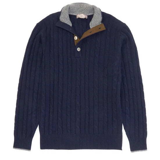 Cheap ๐ Cremieux Button Mock Cashmere Sweater Charcoal Heather ๐ 5 Cheap ๐ Cremieux Button Mock Cashmere Sweater Charcoal Heather ๐ - Image 3