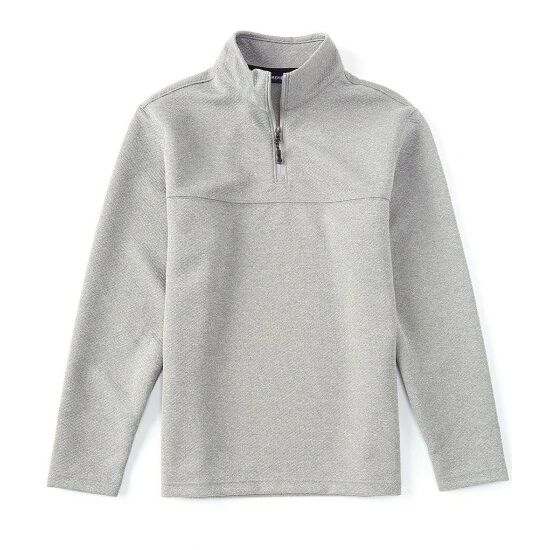 Top 10 👏 Cremieux Textured Knit Quarter-Zip Pullover Khaki Heather 🤩 5 Top 10 👏 Cremieux Textured Knit Quarter-Zip Pullover Khaki Heather 🤩 - Image 3