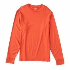 Brand new ๐งจ Cremieux Solid Long-Sleeve Tee Bright Red โ