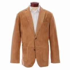 Outlet 😍 Cremieux Goat Suede Blazer Tan 🎁