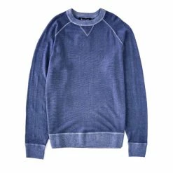 Cheap 🎁 Cremieux Garment-Dyed Merino Wool Sweater Four Leaf Clover ✔️