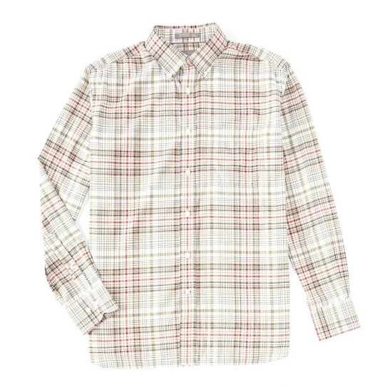 New ๐ Daniel Cremieux Signature Non-Iron Large Plaid Long-Sleeve Woven ๐ Shirt Egret ๐ 3 New ๐ Daniel Cremieux Signature Non-Iron Large Plaid Long-Sleeve Woven ๐ Shirt Egret ๐