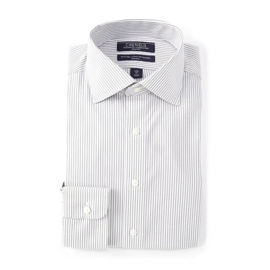 Best Pirce 💯 Cremieux Slim Fit Bengal Stripe Stretch Basket Weave Spread Collar 👗 Dress 👕 Shirt Blue/white 💯 4 Best Pirce 💯 Cremieux Slim Fit Bengal Stripe Stretch Basket Weave Spread Collar 👗 Dress 👕 Shirt Blue/white 💯 - Image 2