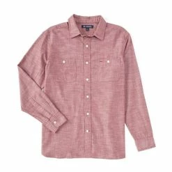 Cheapest 🥰 Cremieux Washed Chambray Long-Sleeve Woven 👚 Shirt Four Leaf Clover ⌛