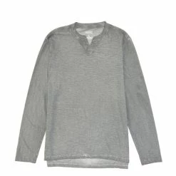 Outlet ✔️ Cremieux 👖 Jeans Long Sleeve Washed Notch Neck Tee Green 👍 -Cremieux Shop unnamed file 798