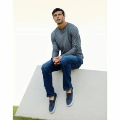 Outlet ✔️ Cremieux 👖 Jeans Long Sleeve Washed Notch Neck Tee Green 👍 -Cremieux Shop unnamed file 800