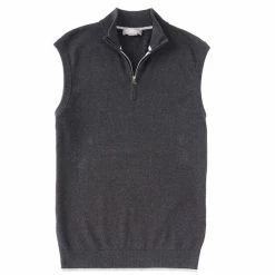 Best reviews of 🛒 Daniel Cremieux Signature Supima Cotton Quarter-Zip Vest Navy Heather 😀