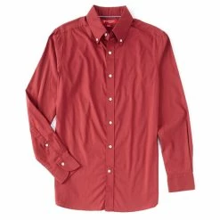 Coupon ๐ฏ Cremieux Slim-Fit Solid Flex Twill Long-Sleeve Woven ๐ Shirt Four Leaf Clover ๐