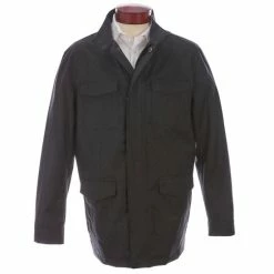 Hot Sale โจ Daniel Cremieux Signature Loro Piana Field ๐งฅ Coat Charcoal Heather โค๏ธ